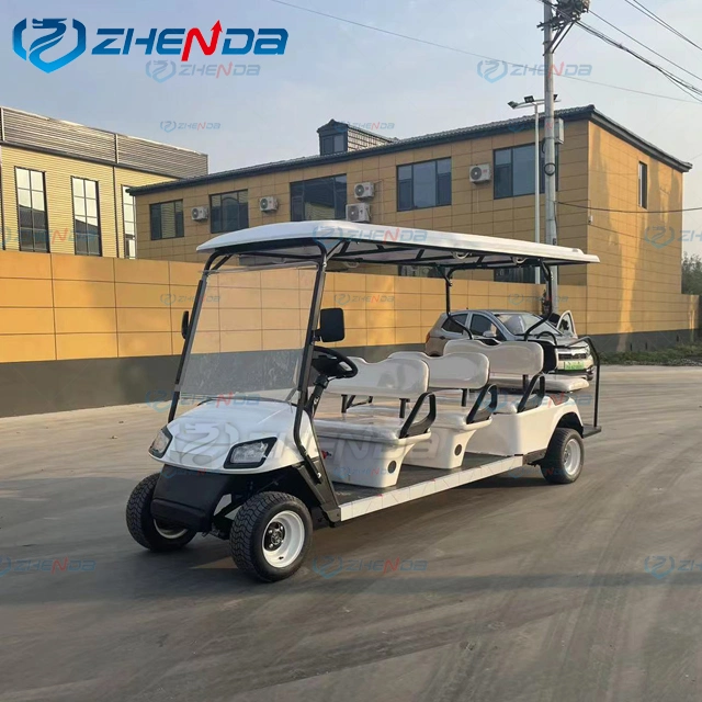 72V Electric Motor 4 Seat Non-Polluting Sightseeing Long-Lasting Battery Life Club Car Golf Cart