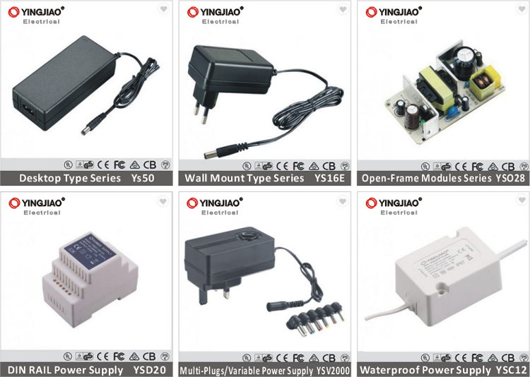 Yingjiao Custom AV to DC Power Supply 12W Switching LED Lighting Power Supply