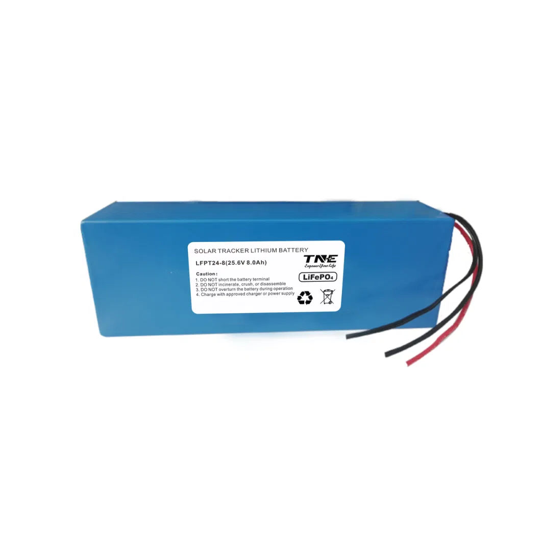 Low Temperature 25.6V 8ah LiFePO4 Lithium Ion Battery for Solar Tracking System