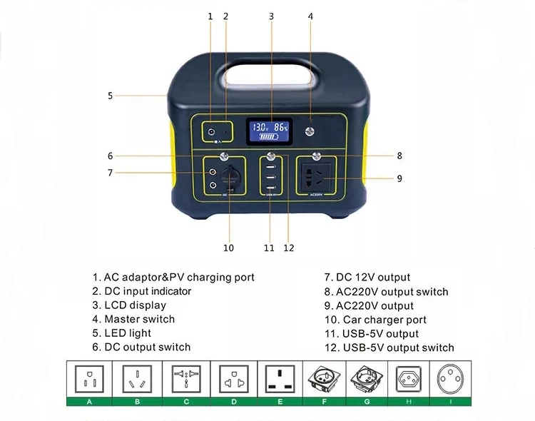 Portable Battery Pack 2kwh Portable Device RV Camper LiFePO4 Battery