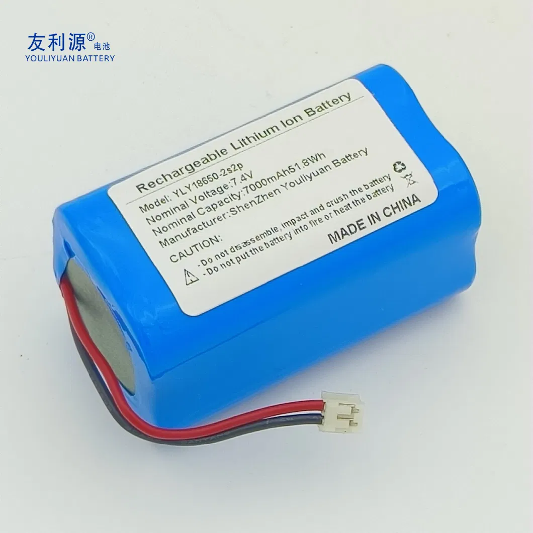 Customized Rechargeable 18650 7.4V 7000mAh Lithium Ion / Li-ion / Li Battery Pack Monitor Battery Medical Device Battery Pack with BMS