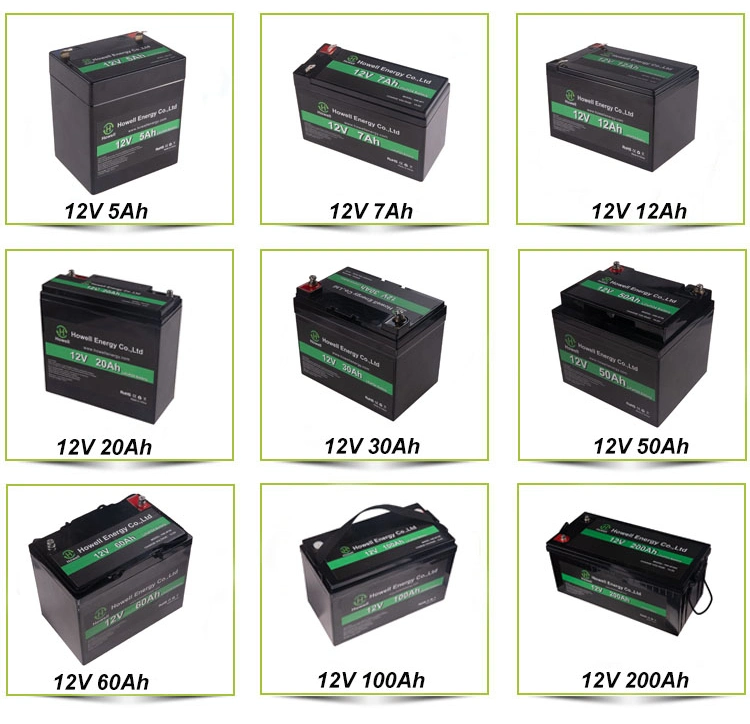 Factory Rechargeable Lithium 12V 60ah LiFePO4 Battery for Solar Engergy Storage/RV/Golf Cart/Campers