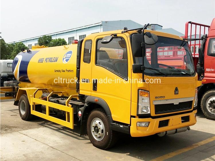 10000 L Propane Tanker 4X2 HOWO LPG Tank Truck 190HP Vehicle