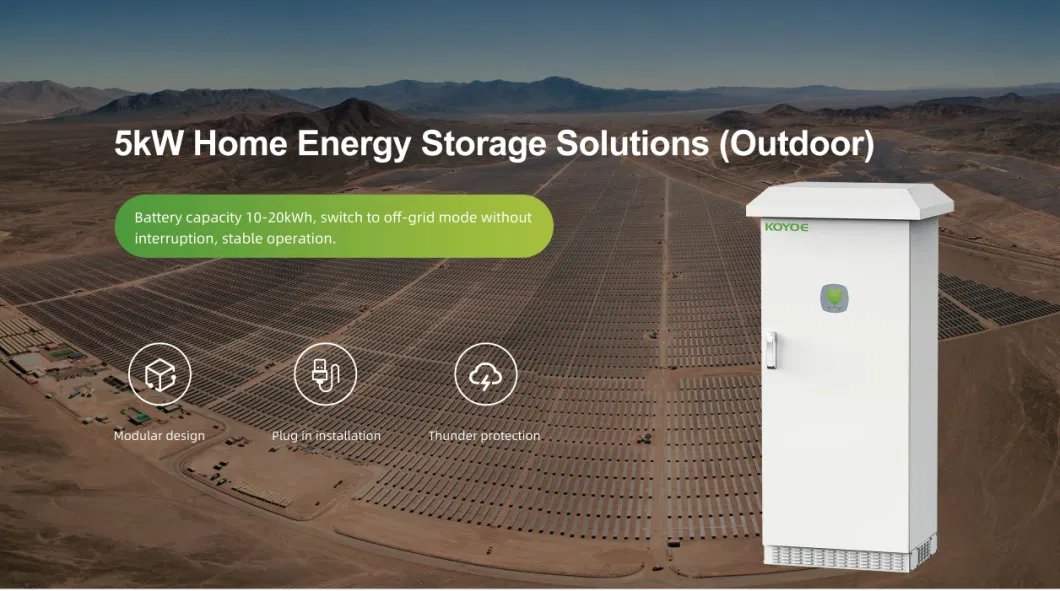 The Battery Capacity of 5kw Outdoor All-in-One Is 10-20 Kwh Home Energy Storage System Swicth to off-Grid