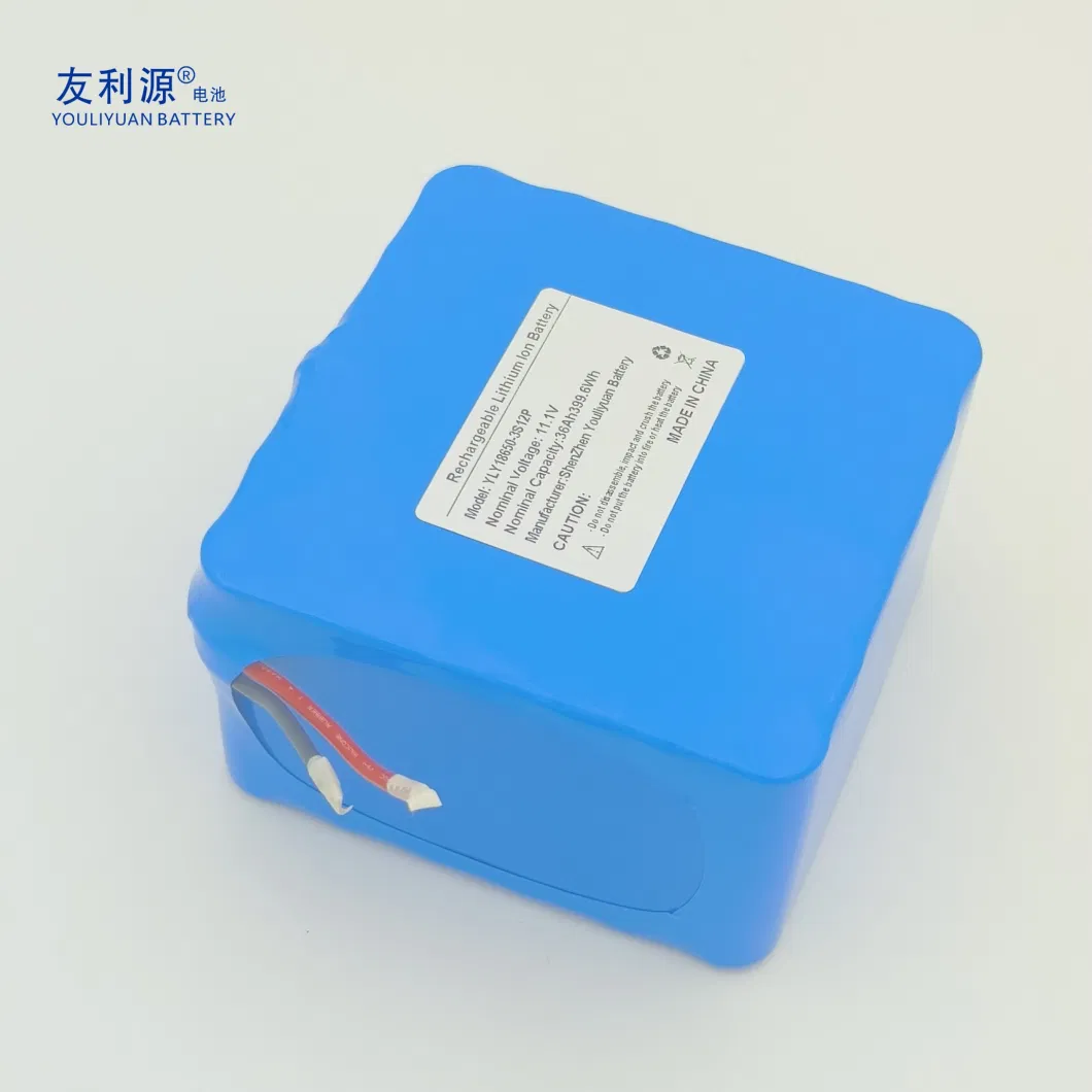 Long Cycle Life 11.1V 12V 24ah Inverter Battery High Quality 18650 Cell 3s12p 36ah UPS Golf Cart EV Lithium Battery