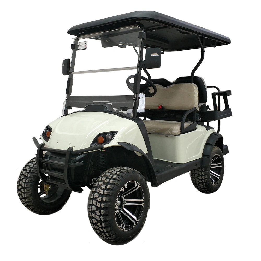 Hcd New Type Golf Cart 4 Passengers with Folded Glass and LiFePO4 Battery