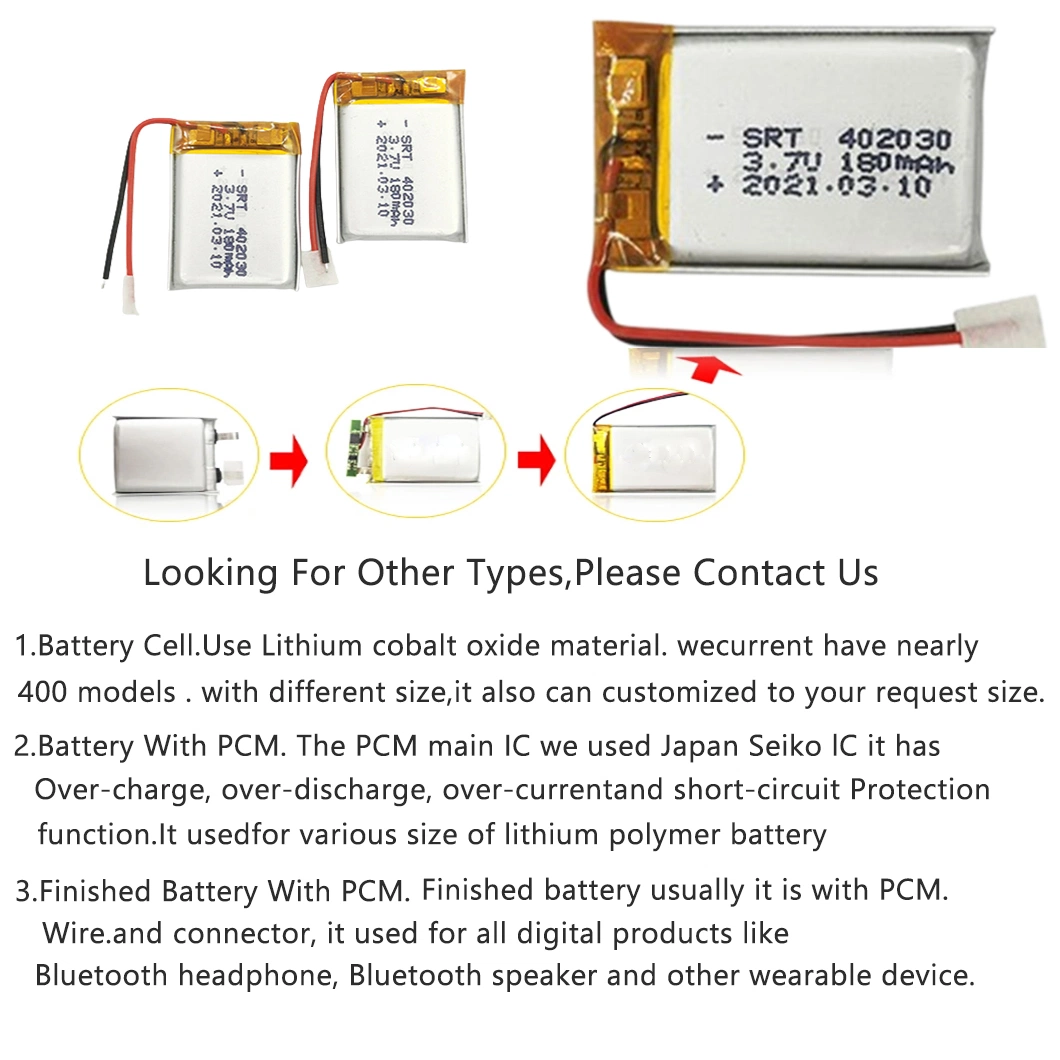 103040 Polymer Battery 1200mAh Intelligent Robot Beauty Instrument Bluetooth Headset 3.7V Rechargeable Battery