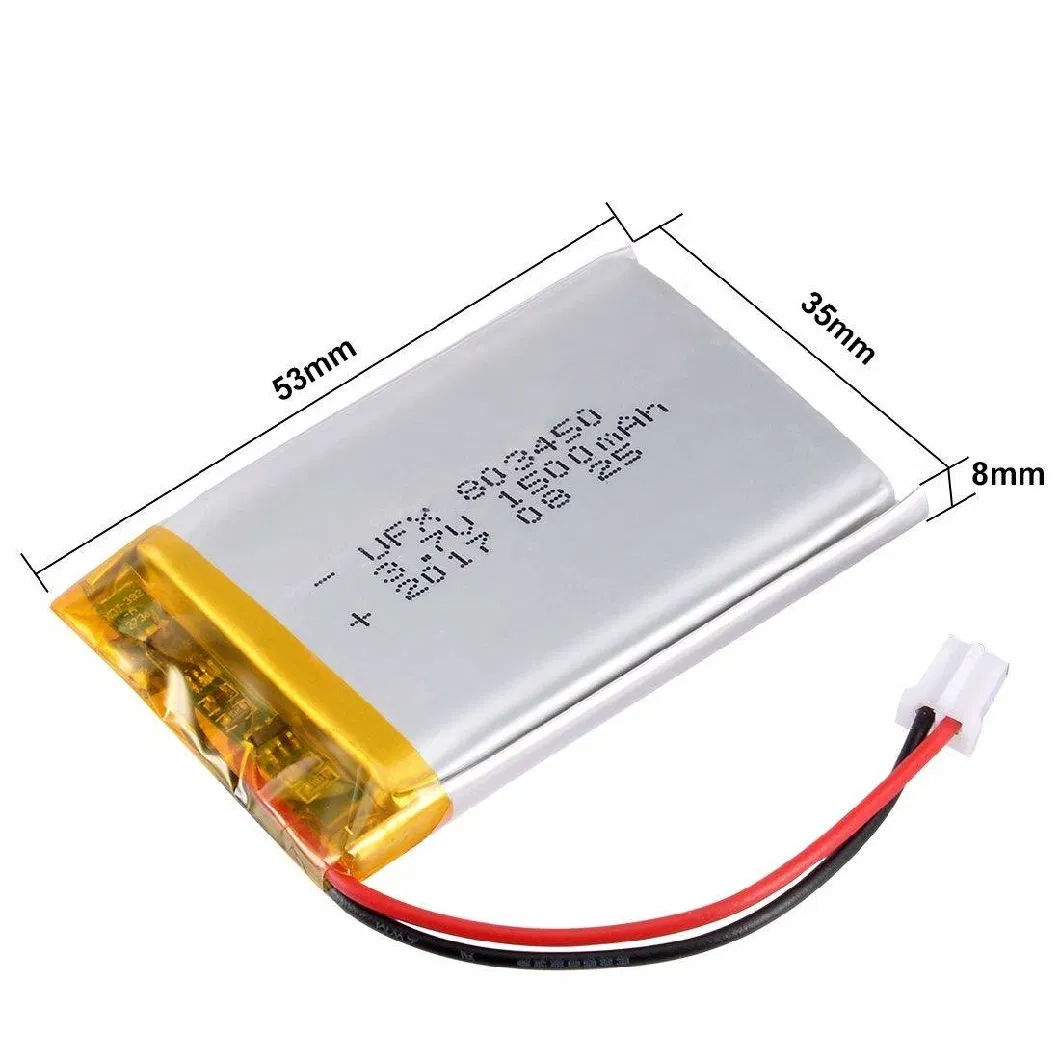 803450-2s 7.4V 1500mAh Li Polymer Battery Pack for Medical Devices