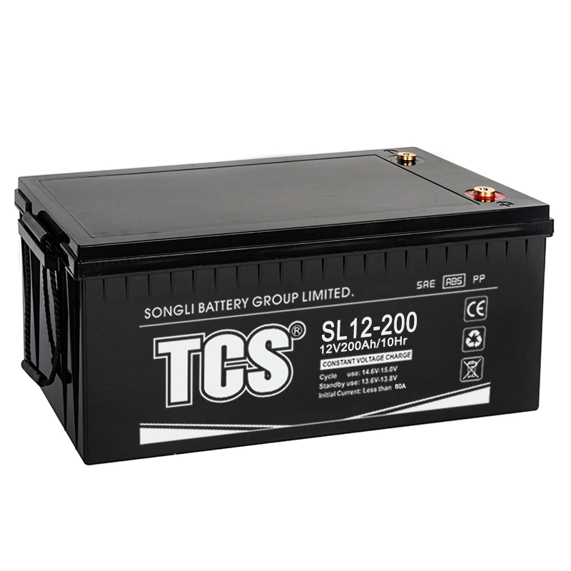 Tcs SL12-200 Rechargeable Solar Energy Storage 12V 200ah AGM Deep Cycle Marine Maintenance Free Lead Acid Battery for Medical Equipment