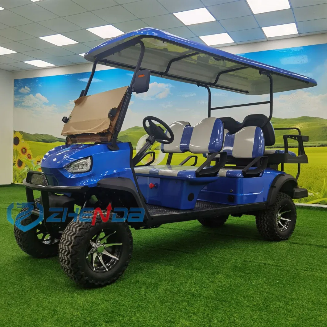 Custom 4 6 8 10 Seater Lithium Batteries Folding Golf Carts Electric Golf Cart 36 Volt 4X4 Golf Buggy Electric Passenger Car