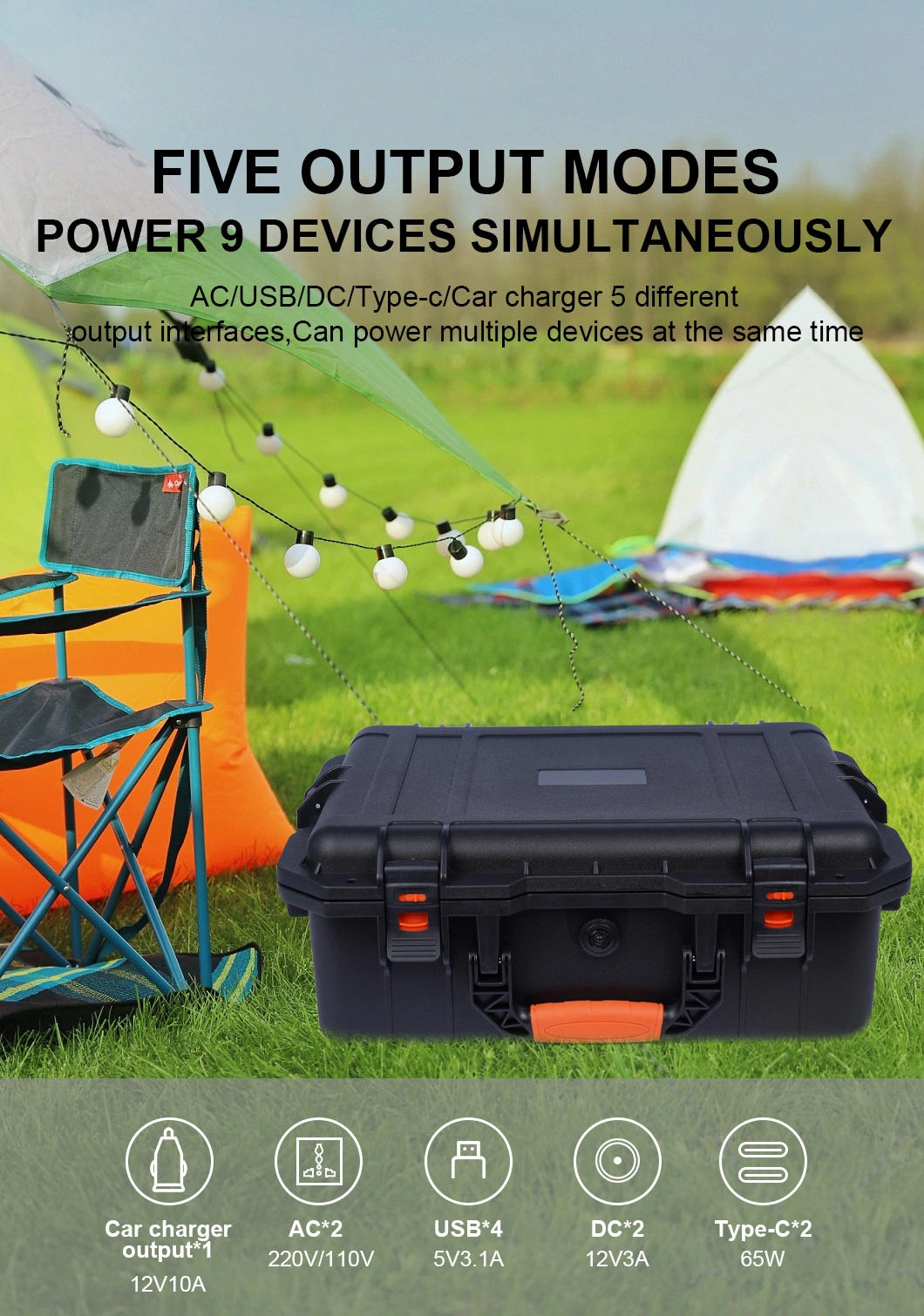 Aoke 1000wh 220V Suitcase Ess LFP UPS USB Type-C Solar Hybrid Inverter Outdoor Camping Wireless Fast Charging Portable Power Bank Battery