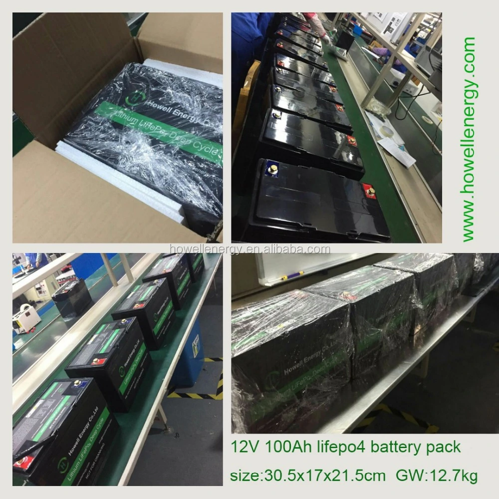 Factory 12V 300ah Rechargeable Lithium Battery Pack Solar UPS/Golf Cart Battery LiFePO4