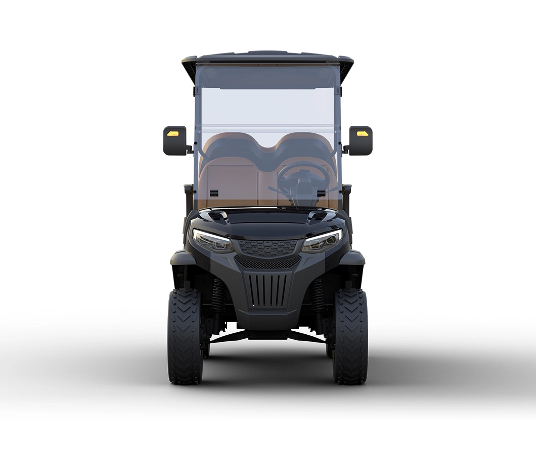 48/72V New Style M Modern Fashion 2023 Brand Design 4 Seat Sightseeing Bus Club Cart Electric Golf Buggy Hunting Cart with Black DOT