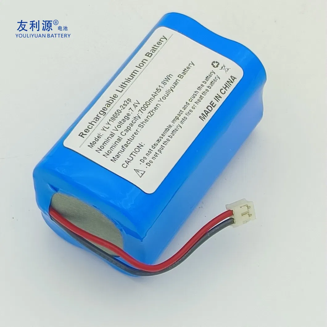 Customized Rechargeable 18650 7.4V 7000mAh Lithium Ion / Li-ion / Li Battery Pack Monitor Battery Medical Device Battery Pack with BMS