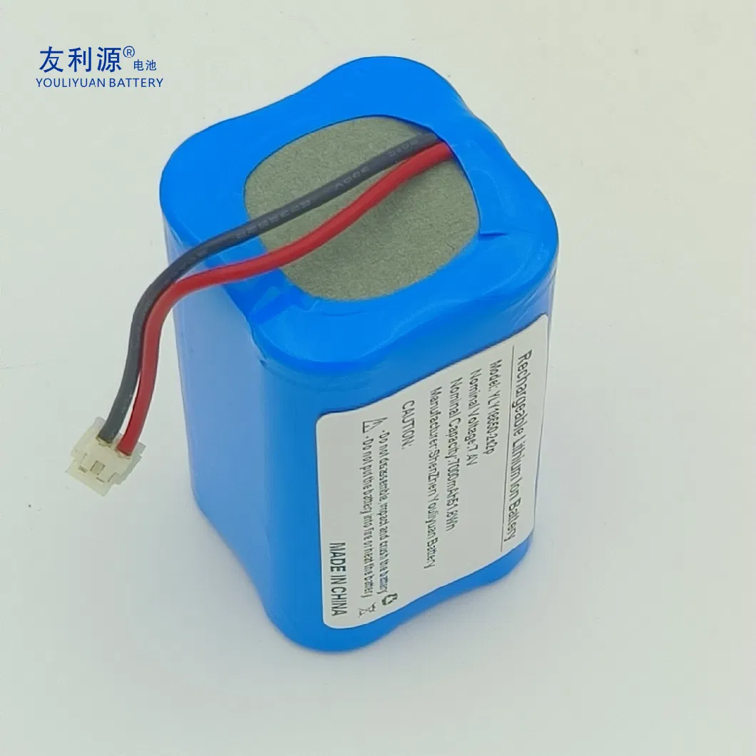 Customized Rechargeable 18650 7.4V 7000mAh Lithium Ion / Li-ion / Li Battery Pack Monitor Battery Medical Device Battery Pack with BMS