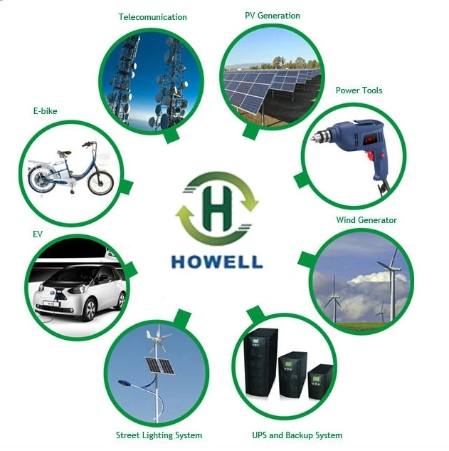 Howell Exceed 6000+ Cycles 48V 30ah LFP LiFePO4 Battery Pack for E-Bike/Golf Cart/Motorcycle/Yacht /Marine Boat/Motorhome/Agv/Solar Energy Storage System