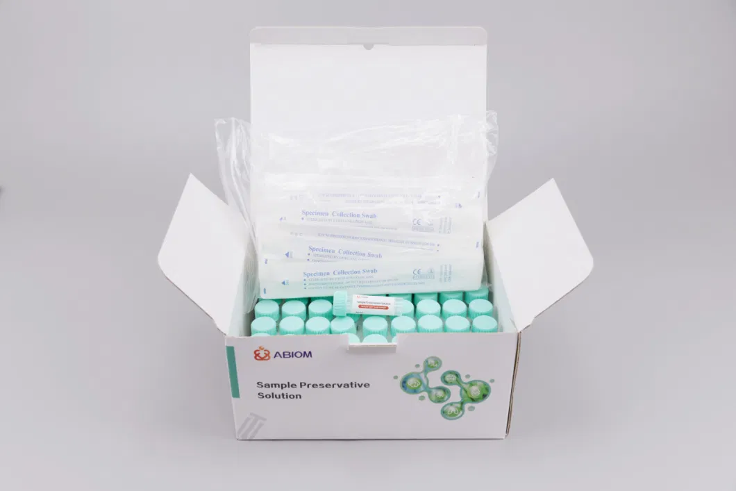 Sample Preservative Solution with Swab Sputum Fresh Tissue