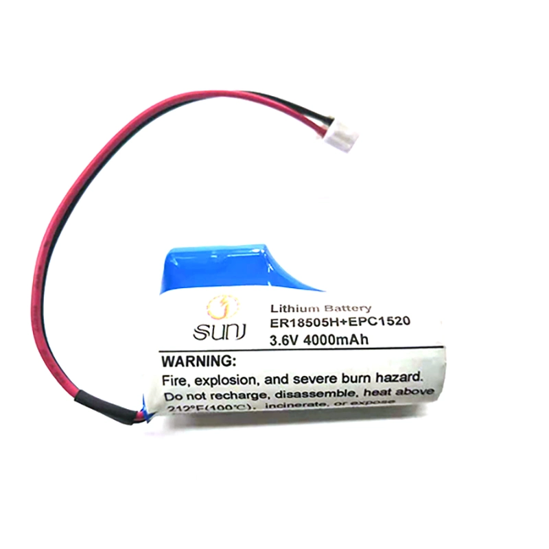 3.6V 8000mAh Primary Lithium Battery Pack Er18505h+EPC1520 Capacitor for Medical Devices