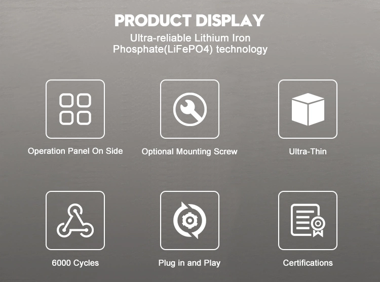 Reliable Energy Storage: 5kwh Deep Cycle Lithium Battery for Power Wall and Solar Systems