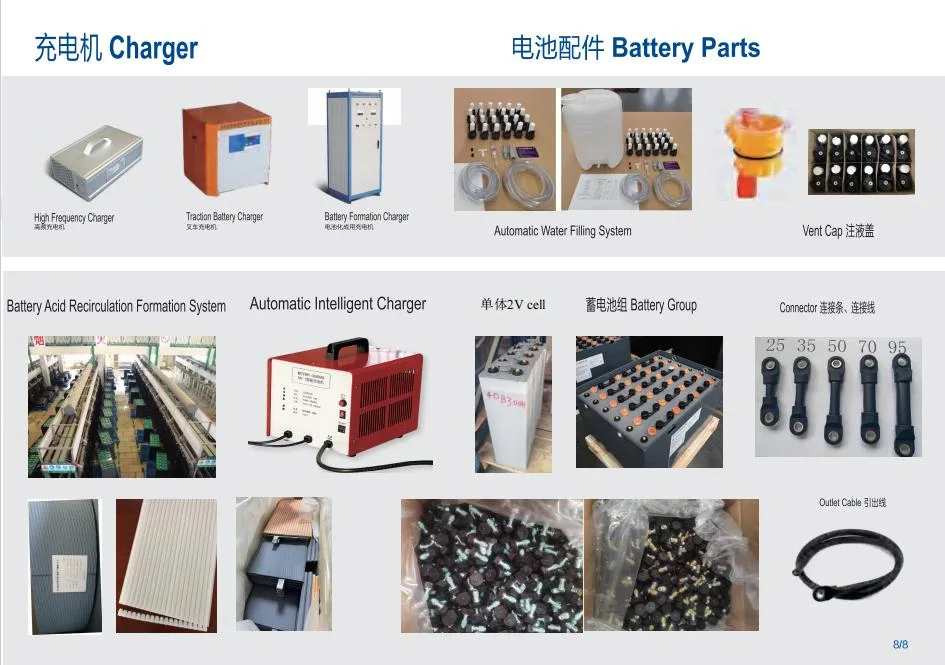 Rechargeable Tubular Flooded Traction Battery for Truck/Forklift/Vehicle/Electric-Power 24V /36V/48V/80V Pzs