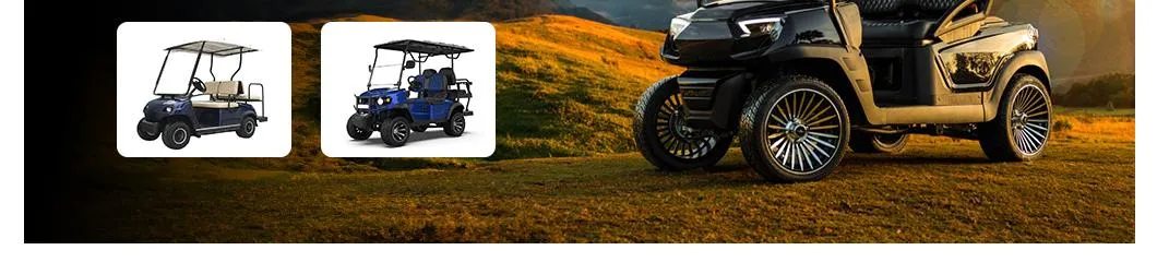 Ulela Onward Golf Cart Dealers 30% Max Driving Slope 4X4 Hunting Golf Cart China 6 Seater New Golf Carts Electric