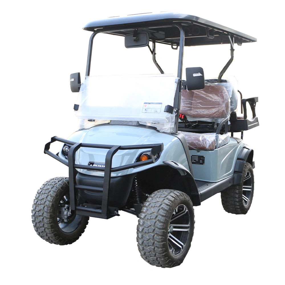 4 Person Electric Golf Cart with 51.2V 105ah Lithium LiFePO4 Battery