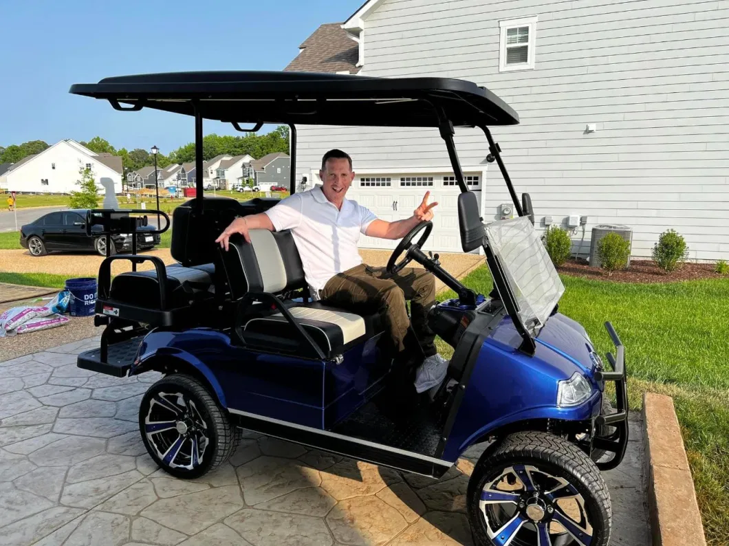 Brand New Hdk 4 Passengers Lithium Battery Powered Electric Golf Cart