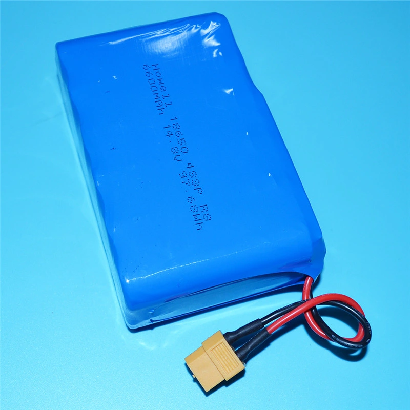 Power Bank 4s4p 18650 Rechargeable Electric Bike Li Ion Battery Pack 14.8V 6600mAh Lithium Ion Battery Pack for Solar Street Light