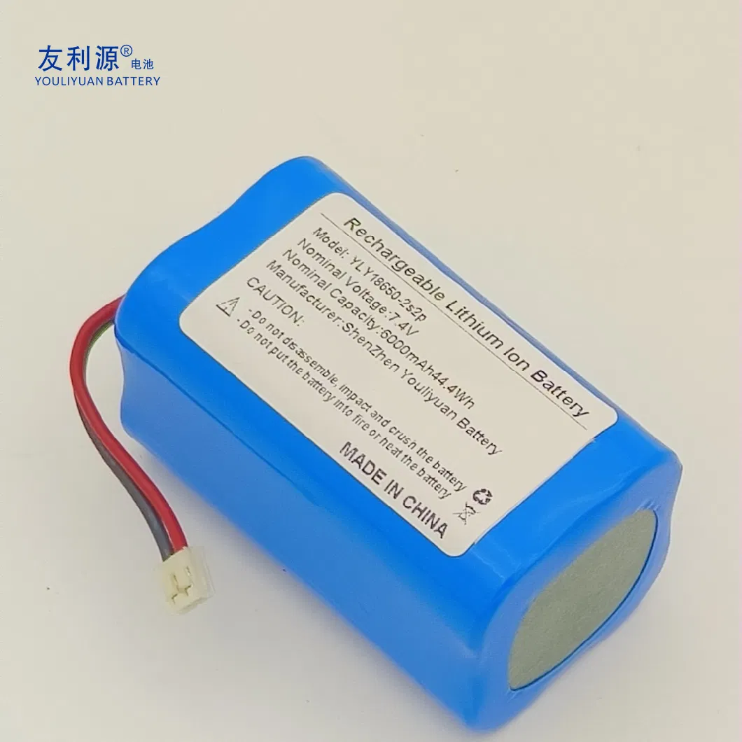 7.4V 6000mAh 18650 Battery Intelligent Robot Battery 18650 Lithium Battery for Unmanned Restaurant Robot