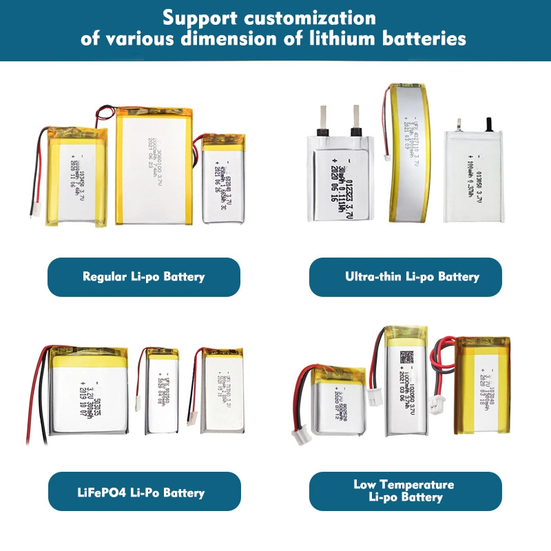 CB CE Approved Factory Lipo Battery 553640 850mAh Li-ion Small Lithium Polymer Battery for Medical Device