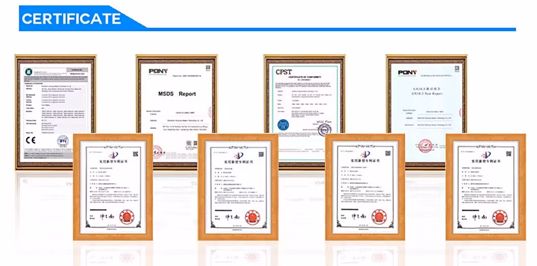 Manufacturer Storage Battery OEM ODM 24V Battery 12.8V 48ah 4s8p LFP Battery with Solar LED Light/RV/Storage System/Golf Cart/Ya Un38.3 Rose