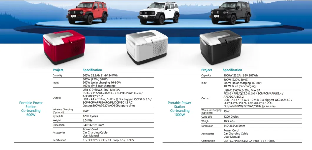 Small Medium Large Outdoor and Household Portable Energy Storage Battery