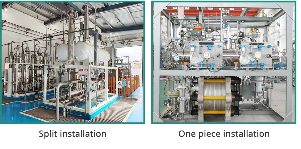 Green Clean Energy 1000m3 Capacity Electrolyser Hydrogen of Alk Technology