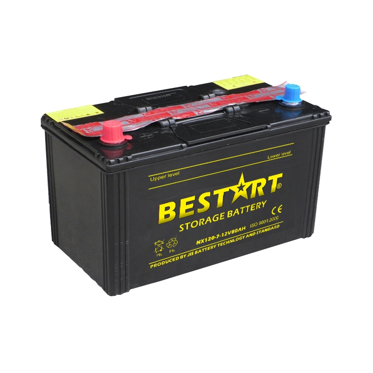 Dry Charge 12V 80ah Nx120-7 Hybrid Car Battery