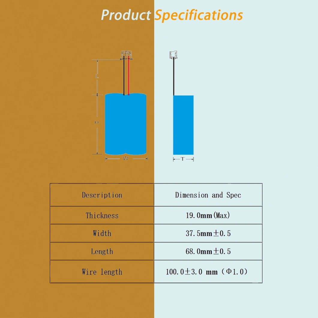 18650 7.4V Lithium Battery 2500mAh 2p Rechargeable Battery Pack Rechargeable Lithium Ion Battery Pack for Medical Equipments Emergency Lights