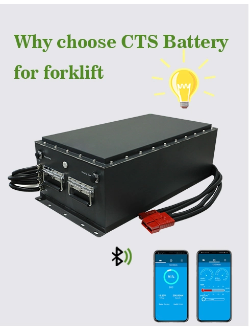 Cts Customized LiFePO4 Battery Pack 36V 48V 80V 280ah 560ah Lithium Battery for Electric Forklift Agv