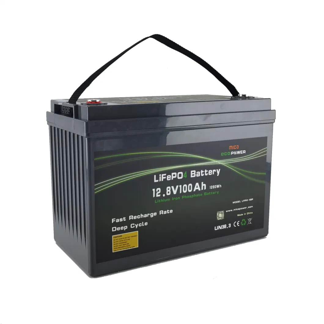 CE Un Saber 12V 100ah 100A LiFePO4 Battery 12.8V Deep Cycle Golf Cart ATV Lithium Battery