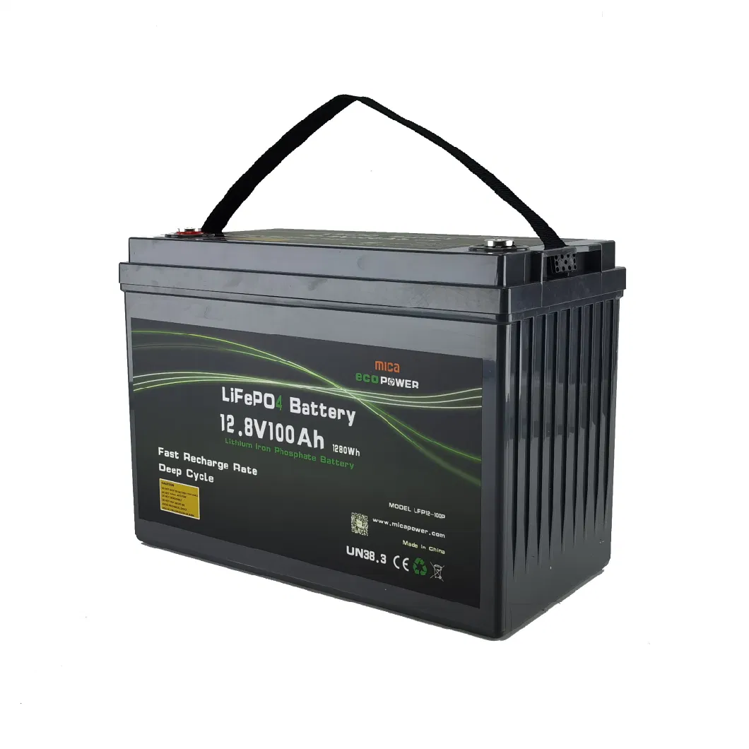 CE Un Saber 12V 100ah 100A LiFePO4 Battery 12.8V Deep Cycle Golf Cart ATV Lithium Battery