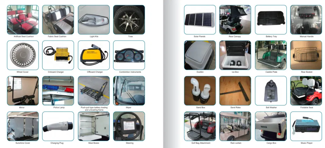 48V Battery Operated Legal Driving Golf Buggy 48V Battery Voltage and 1-2 Seats Electric Classic Golf Car