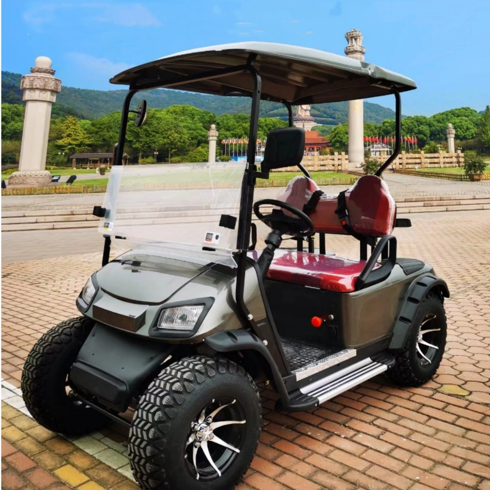 Brand New Design Factory 2 Seat Sightseeing Bus Club Cart 36V Electric Golf Buggy Hunting Cart with CE