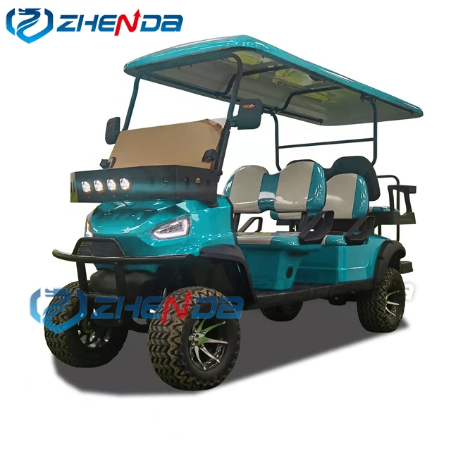 Custom 4 6 8 10 Seater Lithium Batteries Folding Golf Carts Electric Golf Cart 36 Volt 4X4 Golf Buggy Electric Passenger Car