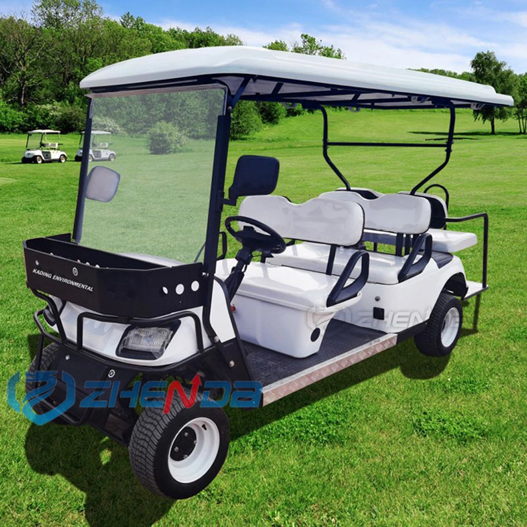 LiFePO4 Solar Powered Cooler Ion Battery 12V Lithium Battery 8 Seater 48V 72V Vintage Electric Push Golf Cart with Remote