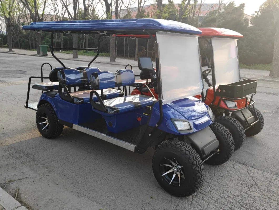 Hot Selling Factory Price 36V 48V 60V 2 4 6 8 Seats Buggy Electric Four Wheel Club Electric Golf Cart