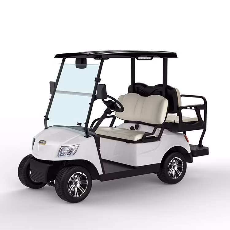 2024 Marshell New 4+2 6 Seater 4 Wheel 48V 72V Lithium Battery Electric Car Buggy Hunting Cart Electric Lifted Golf Car for Wholesale Commercial Use (DH-M4+2)