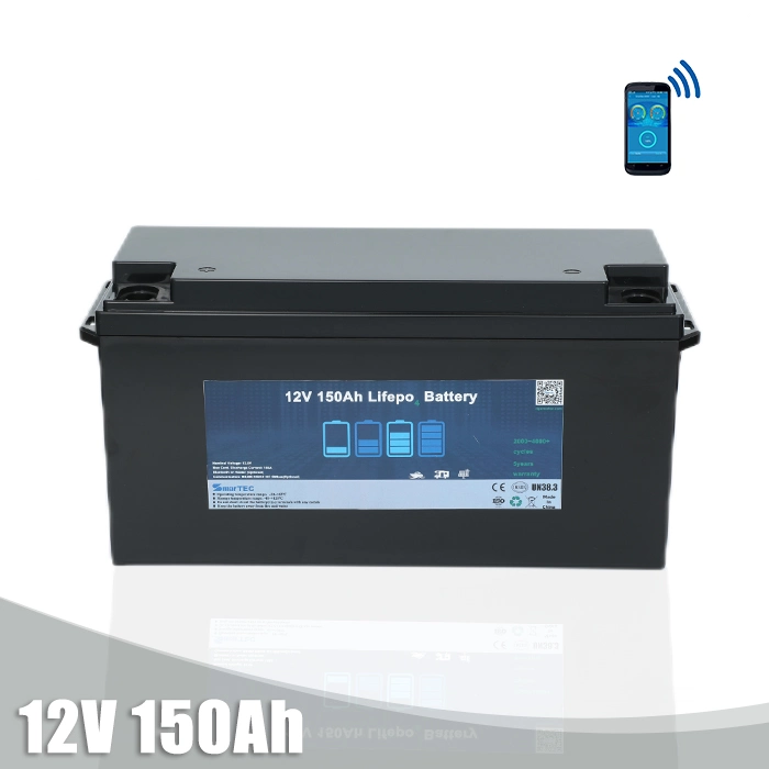 Factory ODM&OEM LiFePO4 Battery 12V 100ah 150ah 200ah 250ah 300ah for Electric RV Marine Golf Cart Home Energy Solar Storage with Bluetooth APP&Self-Heating