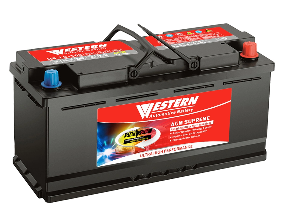 AGM VRLA Deep Cycle Electric Hybrid Car Battery Auto Battery 12V105ah