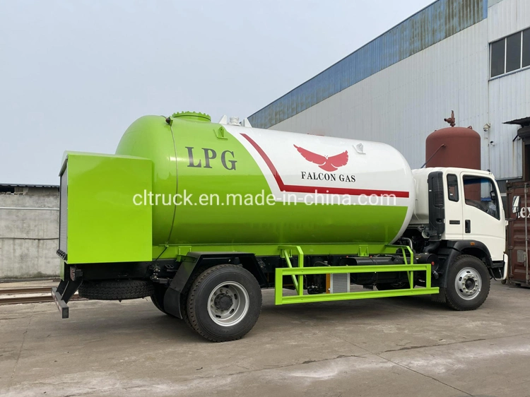 5 Tons LPG Tanker Transport Vehicle 10000 L Liquid Propane Tank Truck