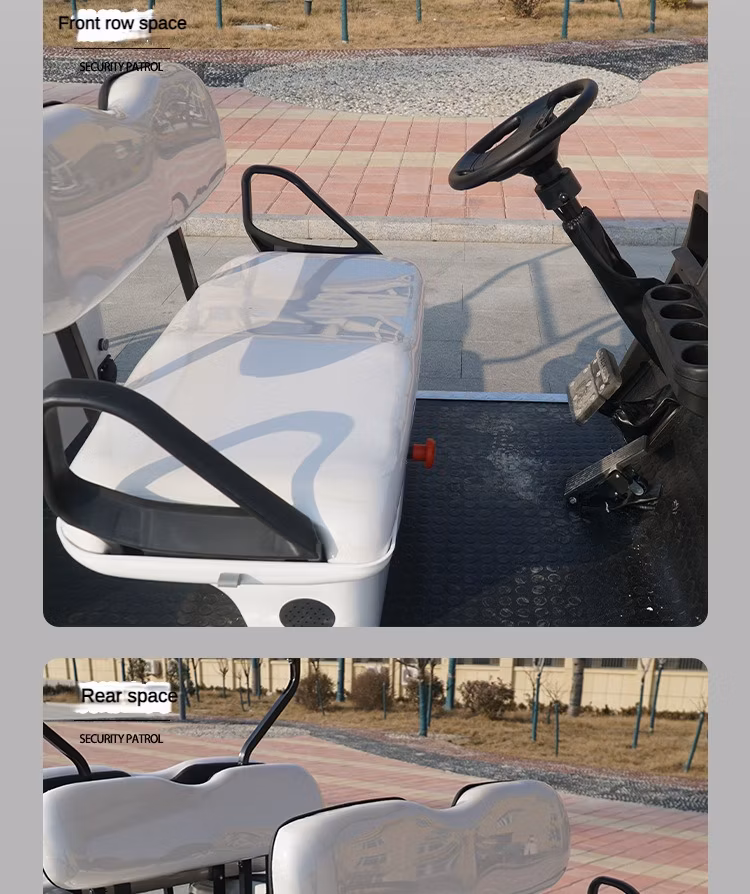 48/72V Exclusive Style Aerfa Modern Fashion 2024 Haixia New Design 4 Seat Sightseeing Bus Club Car Electric Lithium Battery Golf Buggy Hunting Cart with CE DOT