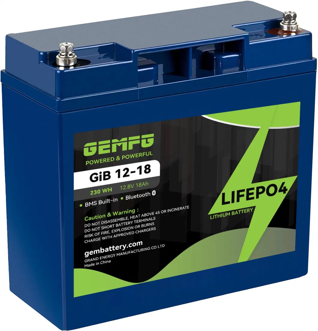 GEM BATTERY Lithium LiFePo4 12.8V18AH Battery - PowerPulse Energy Storage Solution