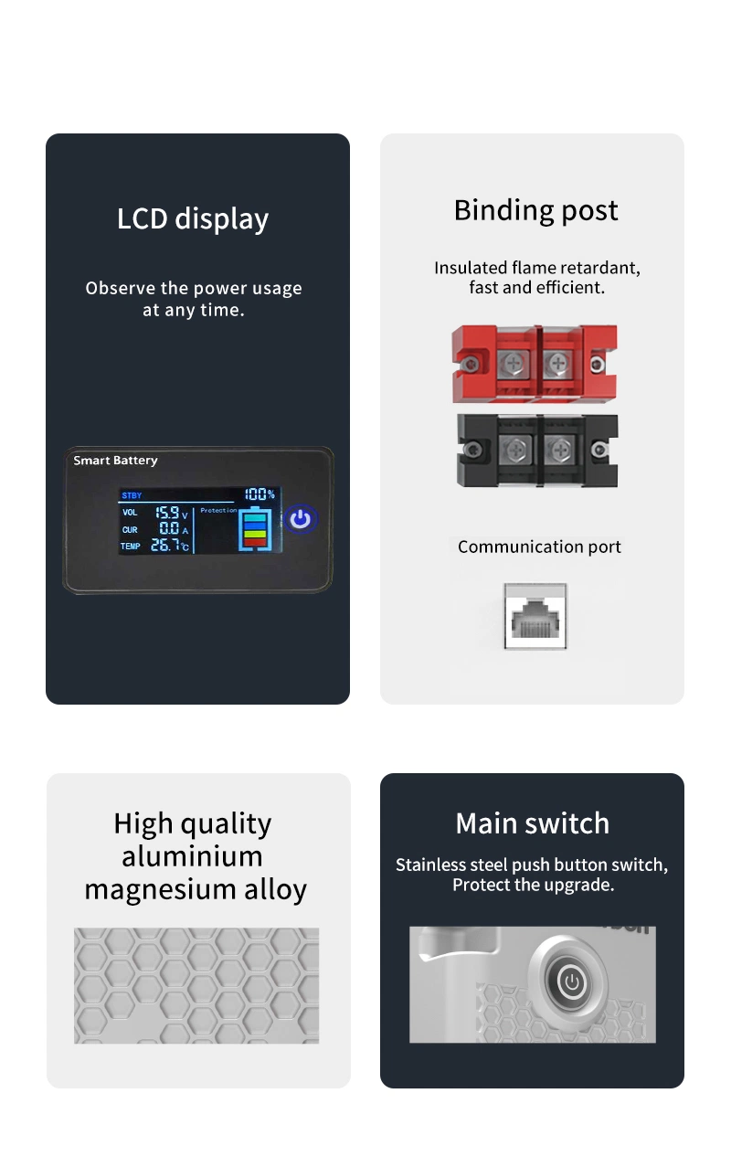 Cell Battery Pack with Li-ion Battery Electric Scooter Lithium Ion Batteries for Solar Panel